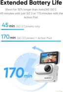 INSTA360 GO 3 Action Camera, 64 GB, White thumbnail 6