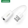 Ugreen Sound Card Adapter TRRS USB to 3.5mm Audio Stereo Aux External Converter