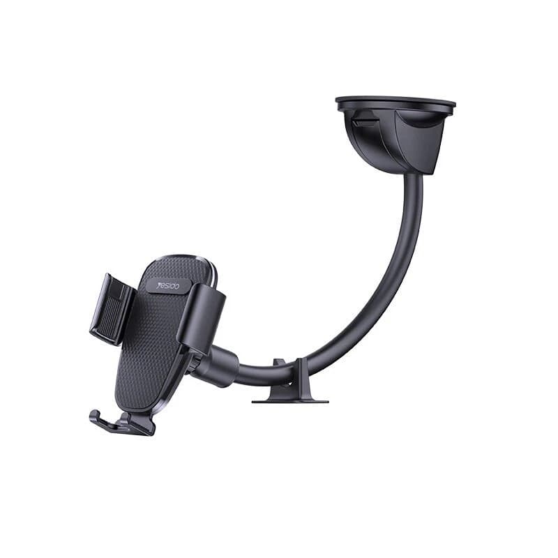 Yesido 30CM Gooseneck Suction Cup Car Phone Holder Large Trucks Vans - Black - Image 4