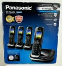 Panasonic KX-TGJ424EB Cordless Phone Quad Handsets Black thumbnail 3