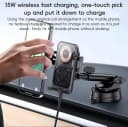Yesido C307 Wireless Car Phone Holder 15W Fast Charging Auto Clamping Mount thumbnail 5