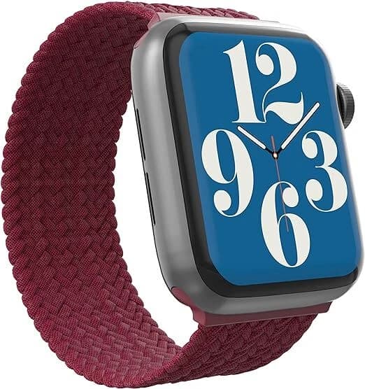 ZAGG Gear4 Braided Watch Band for Apple Watch 41/40/38mm – Wine Small - Image 4