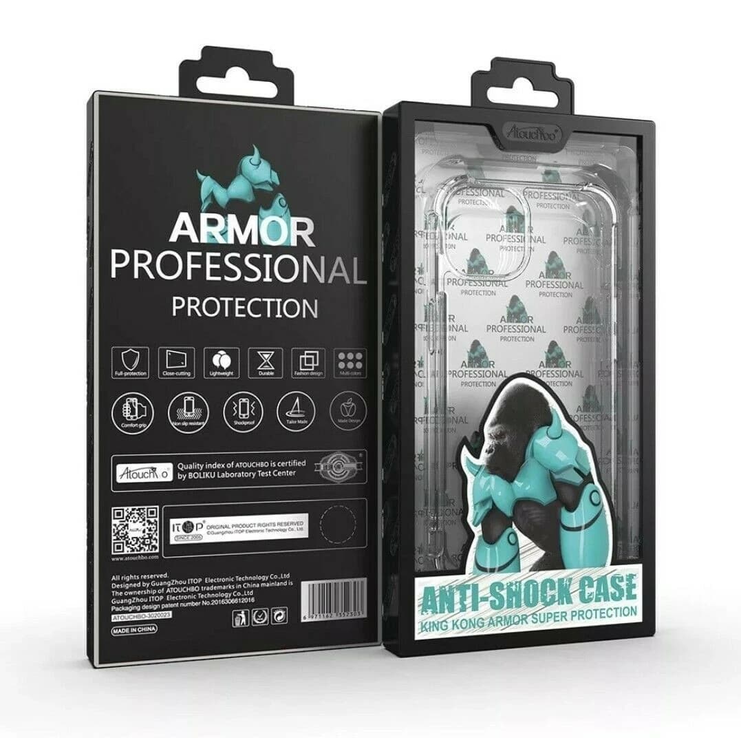 Atouchbo Case For Samsung Galaxy S25 Edge King Kong Clear Shockproof Armour Case