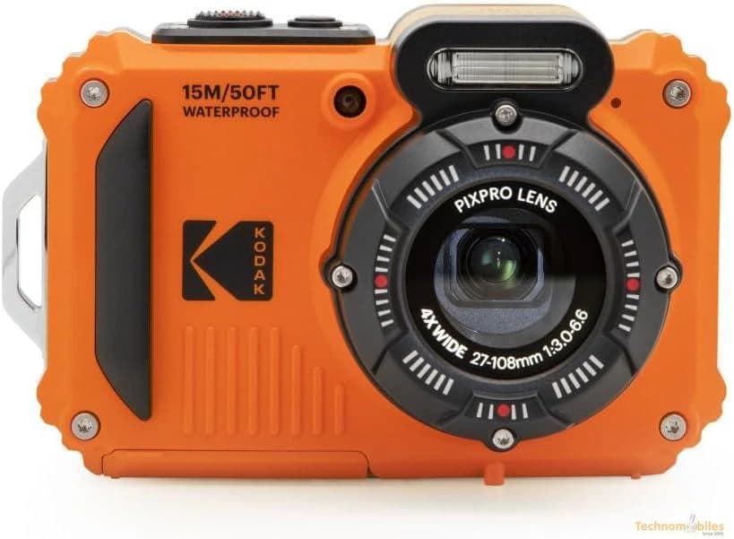 KODAK Pixpro WPZ2 Water Camera Pack Orange + 2 Batteries + 1 MicroSD Card