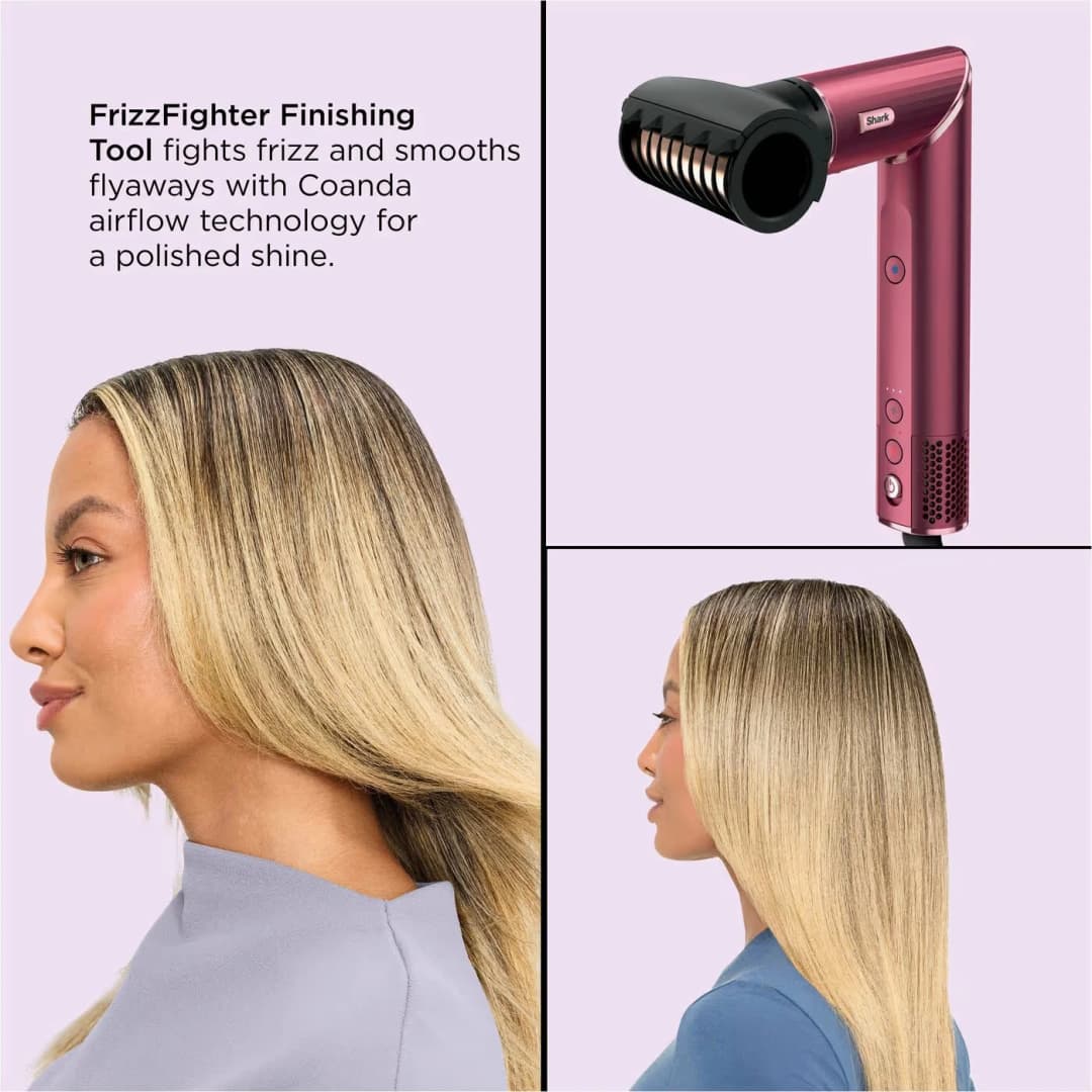 Shark FlexStyle Black Cherry 5-in-1 Air Styler & Hair Dryer Gift Set HD456CRUK - Image 6