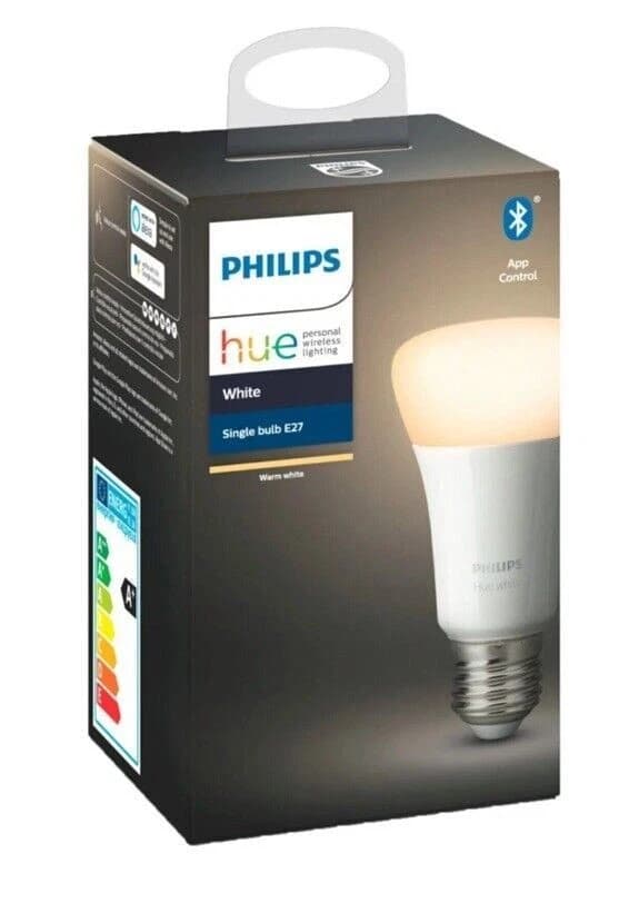 Philips Hue Warm White Smart LED E27 Screw Cap Bluetooth Bulb Google & Alexa - Image 3