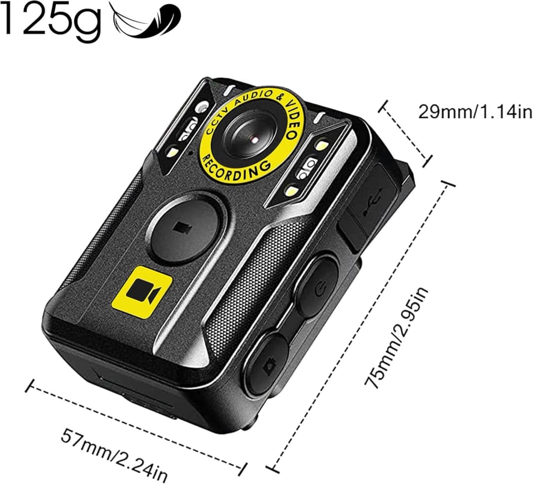 REWIRE SECURITY RX-2S Body Worn Camera 32GB, 1080p HD, Night Vision, 170° Lens - Image 2