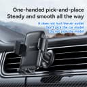 YESIDO C251 Air Vent Car Phone Holder for 4.8-7.2 Inch Phones, 360-Degree Rotation - Black thumbnail 2