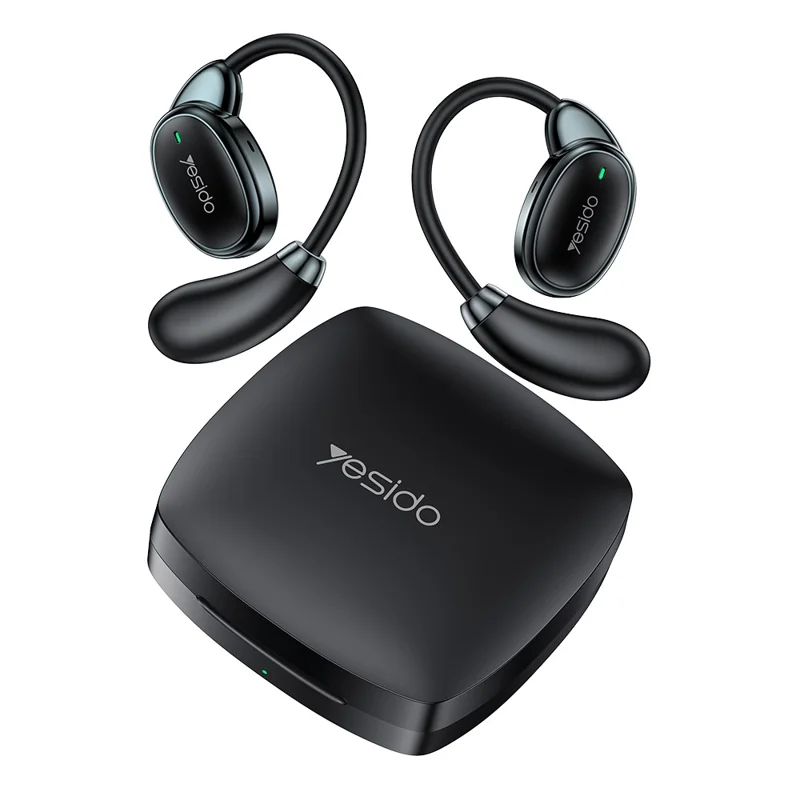YESIDO YSP19 Open-Ear Bluetooth Headphones with IPX5 Waterproof Rating - Black - Image 1