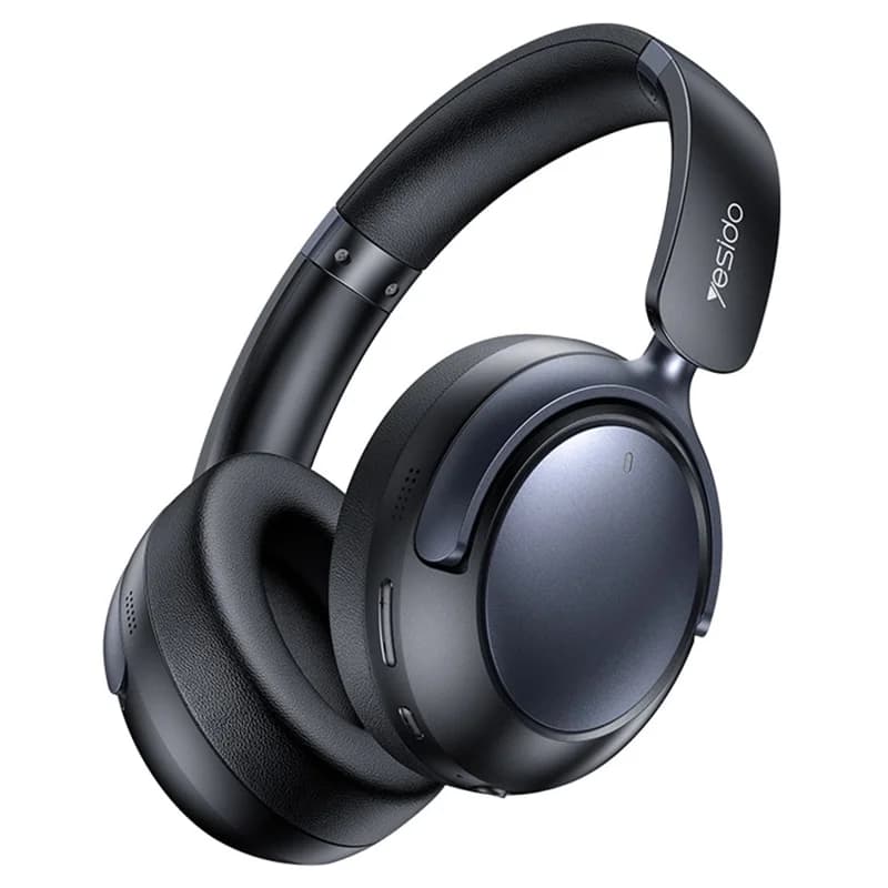 YESIDO EP07 Wireless Over-Ear Headphones with Hybrid ANC Noise Cancellation, Bluetooth Connectivity – Black - Image 1