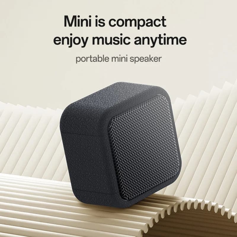 YESIDO YSW35 Mini Cube TWS Bluetooth Speaker with Enhanced Bass & Lanyard - Black - Image 2