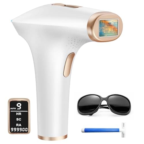 Haarlosy IPL Laser Hair Removal Device 3-in-1, 9 Levels, 999,900 Flashes, Auto Mode - White Gold - Image 8