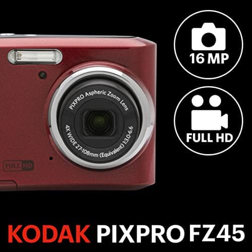 Kodak PIXPRO FZ45 16MP Digital Camera Red - Image 10