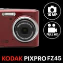 Kodak PIXPRO FZ45 16MP Digital Camera Red thumbnail 10