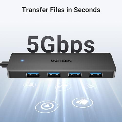 UGREEN 4-Port USB 3.0 Hub – Ultra Slim, 5Gbps High-Speed - Image 10