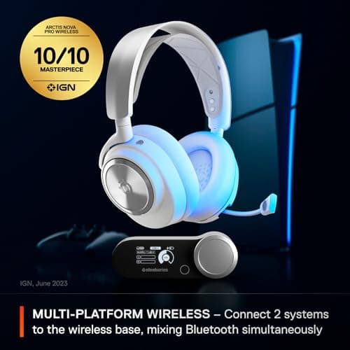 SteelSeries Arctis Nova Pro Wireless PS – White Gaming Headset - Image 10