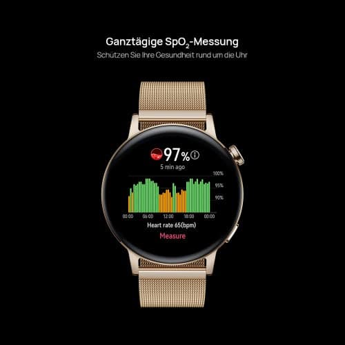 Huawei Watch GT 3 46mm Smartwatch, Bluetooth Calling, SpO2, Heart Rate Monitor – Black - Image 5