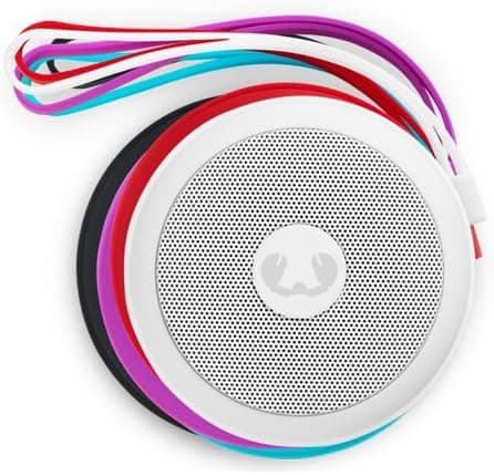 Fresh 'n Rebel Rockbox Round Bluetooth Speaker Portable Wireless Speaker - White - Image 4