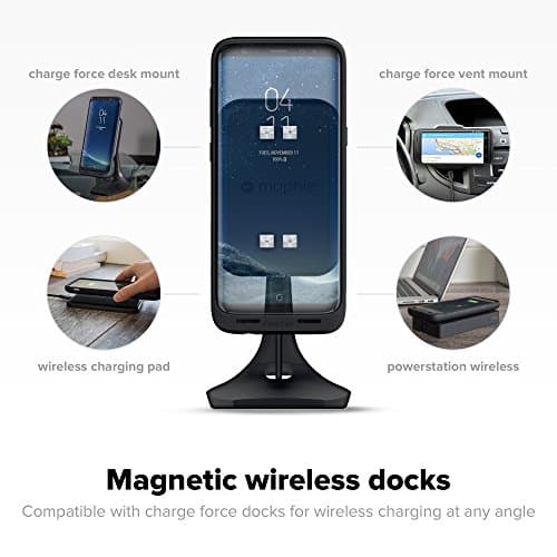 Mophie Juice Pack Wireless Battery Case for Samsung Galaxy S8+33 Hours Extra Power, Protective Charging Case – Black - Image 8
