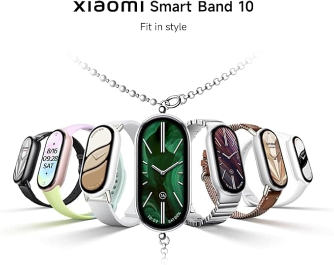 Xiaomi Smart Band 10 Fitness Tracker 1.72" AMOLED, 21-Day Battery, Android & iOS, Black - Image 2