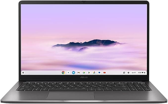 ASUS Chromebook Plus 15 CX1505CTA Laptop, 15.6" Full HD Display, Intel Core 3 N355, 8GB, 256GB - Grey - Image 1