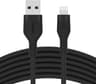 Belkin BoostCharge Flex USB-A to Lightning Cable 3M, Silicone Fast Charging Cable for iPhone & iPad – Black