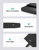 UGREEN 2.5" USB-C 3.1 Hard Drive Enclosure – UASP, 6Gbps, Driver-Free, Up to 10TB thumbnail 7