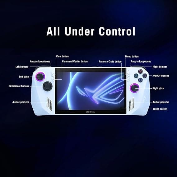 Asus ROG Ally Gaming Handheld Console Z1 Extreme White 16GB 512GB - Image 2