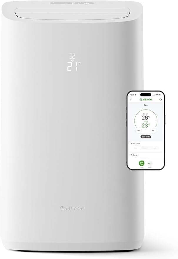 Meaco Cirro+ 14000 BTU Smart Portable Air Conditioner & Heater 4-in-1, Wi-Fi, Inverter