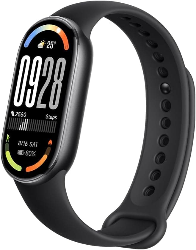 Xiaomi Smart Band 10 Fitness Tracker 1.72" AMOLED, 21-Day Battery, Android & iOS, Black - Image 1