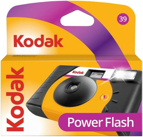 Kodak Power Flash 35mm Disposable Camera 39 Exposures Black - Image 1