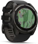 Garmin Fenix 8 Solar Sapphire 51mm Carbon GPS Smartwatch Silicone Strap - Grey Titanium Black thumbnail 3