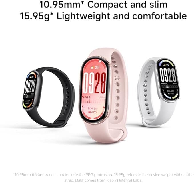 Xiaomi Smart Band 10 Fitness Tracker 1.72" AMOLED, 21-Day Battery, Android & iOS, Black - Image 5