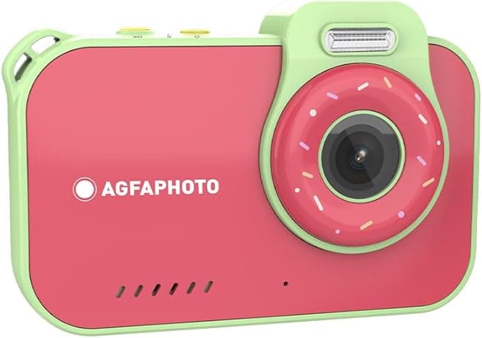 AgfaPhoto Realikids Waterproof 2 Kids Camera 12MP HD - Red
