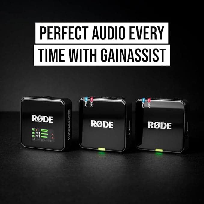 RØDE Wireless GO Gen 3 Dual Channel Wireless Microphone - Black - Image 5