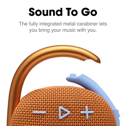 JBL Clip 4 Bluetooth Speaker Orange - Image 8
