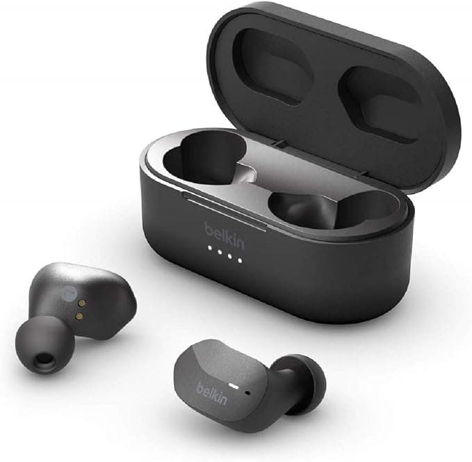 Belkin SoundForm Wireless Earbuds with Charging Case Black