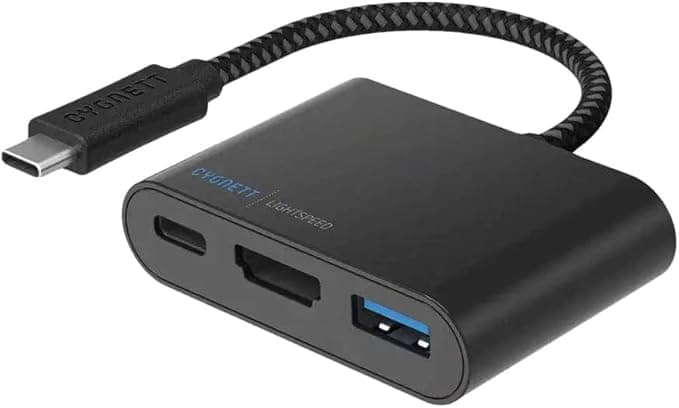 Cygnett CY2053 Flow+ USB-C Multiport Hub Docking Station, 4 Ports, USB 3.1 Gen 1, Up to 5Gbps, Compatible with Apple MacBook and Chromebook