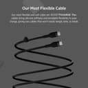 Belkin BoostCharge Flex USB-C to USB-C Cable 2M Fast Charging Silicone Cable with Clip – Black thumbnail 2