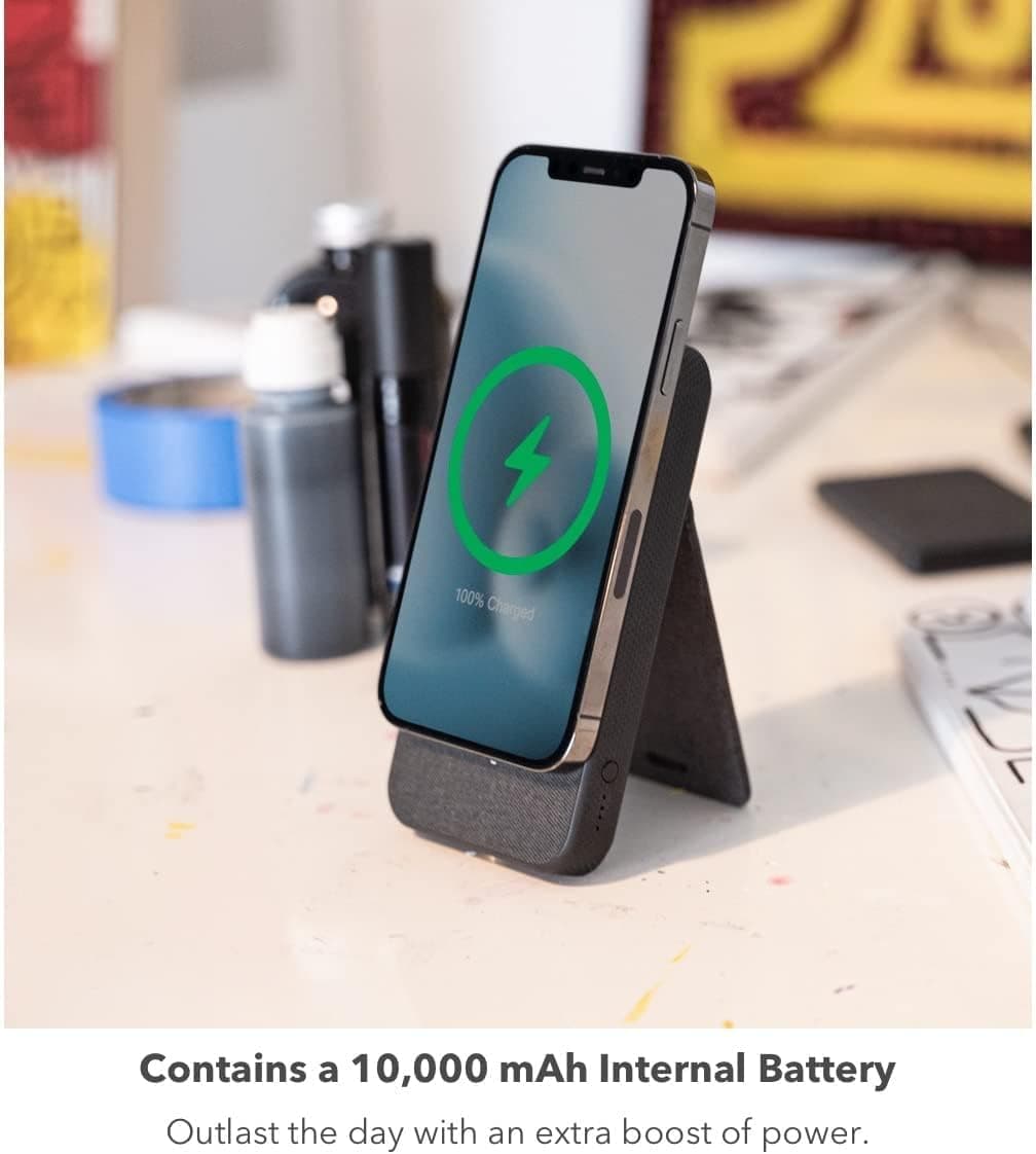 Mophie Snap+ Powerstation Stand 10000mAh Wireless Power Bank Black - Image 8