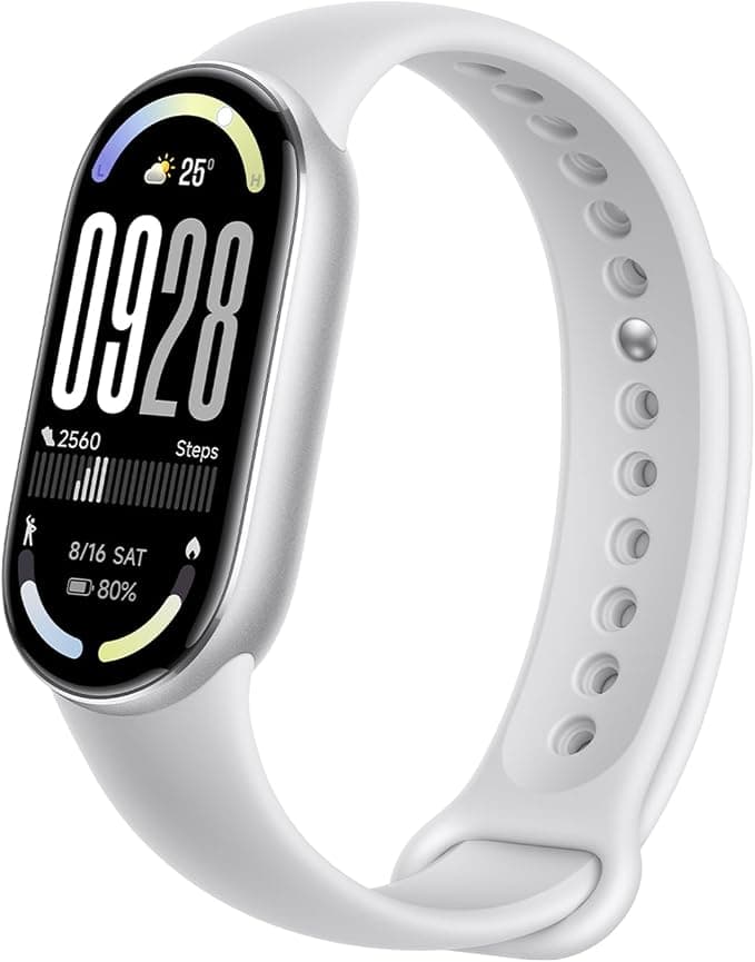 Xiaomi Smart Band 10 Fitness Tracker 1.72" AMOLED, 21-Day Battery, Android & iOS - Silver - Image 1