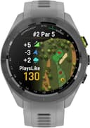 Garmin Approach S70 42mm GPS Golf Smartwatch Black Ceramic Bezel Powder Grey Silicone Strap thumbnail 1