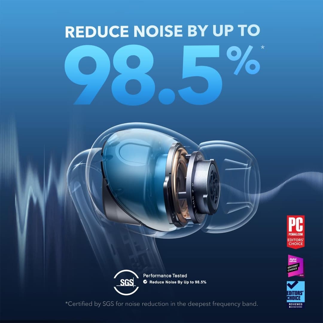 Soundcore by Anker Liberty 4 NC True Wireless Earbuds – Black - Image 4