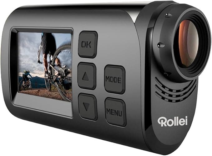 Rollei S-30 WiFi Action Camera – Full HD Sports Cam, Waterproof Design, Black