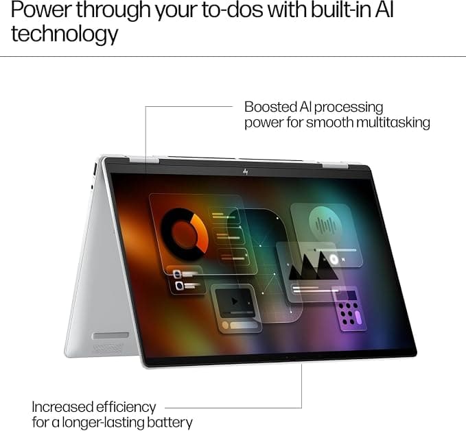 ENVY x360 14-fa0009na Laptop 14in WUXGA Touchscreen, AMD Ryzen 5, 16GB, 512GB - Silver - Image 3