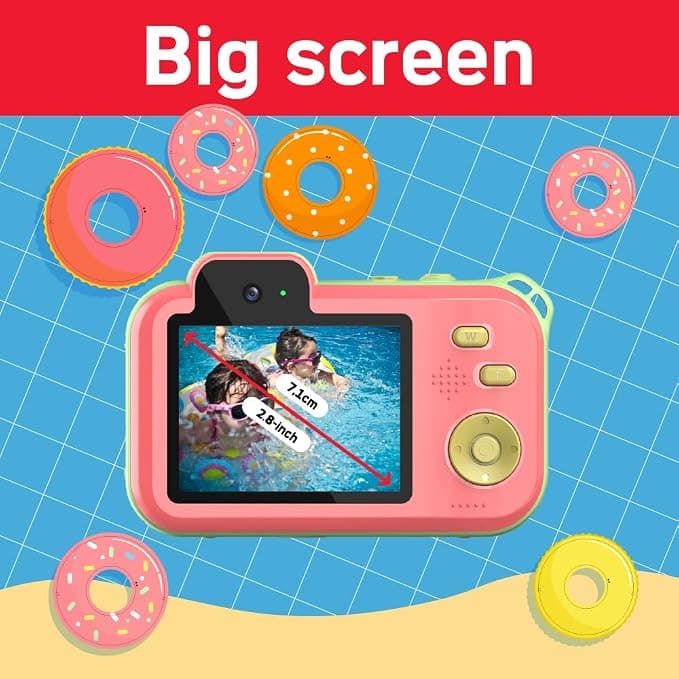 AgfaPhoto Realikids Waterproof 2 Kids Camera 12MP HD - Red - Image 2