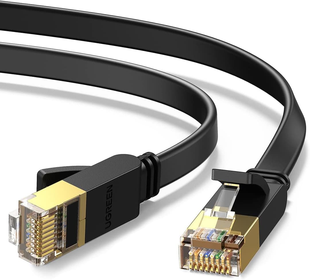 UGREEN Cat 7 Ethernet Cable 1M – High-Speed 10Gbps Flat LAN Cable - Image 1