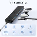 UGREEN 4-Port USB 3.0 Hub – Ultra Slim, 5Gbps High-Speed thumbnail 2
