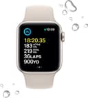 Apple Watch SE 3 Smartwatch 40mm Starlight Aluminium Starlight Sport Band S/M thumbnail 4