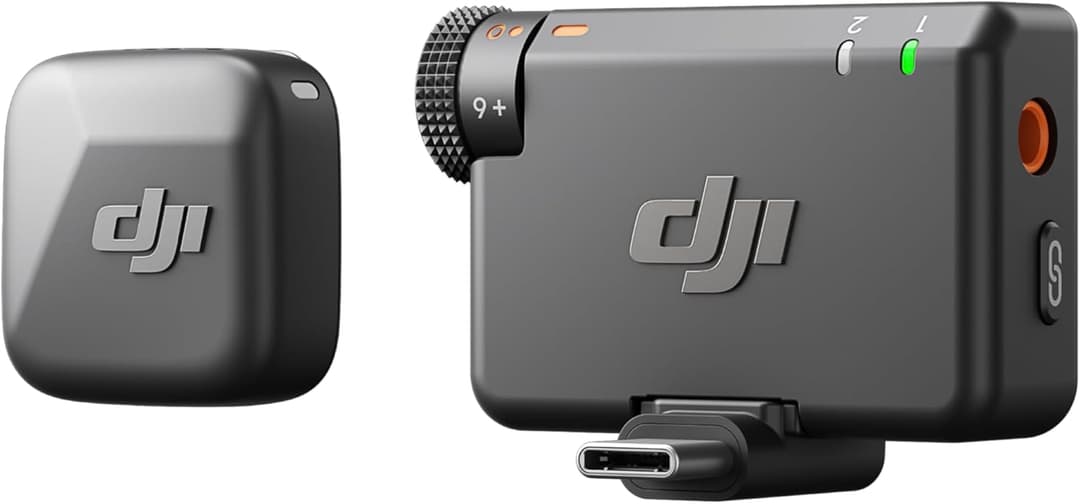 DJI Mic Mini (1 TX + 1 RX) Wireless Microphone Kit Dark Grey - Image 1